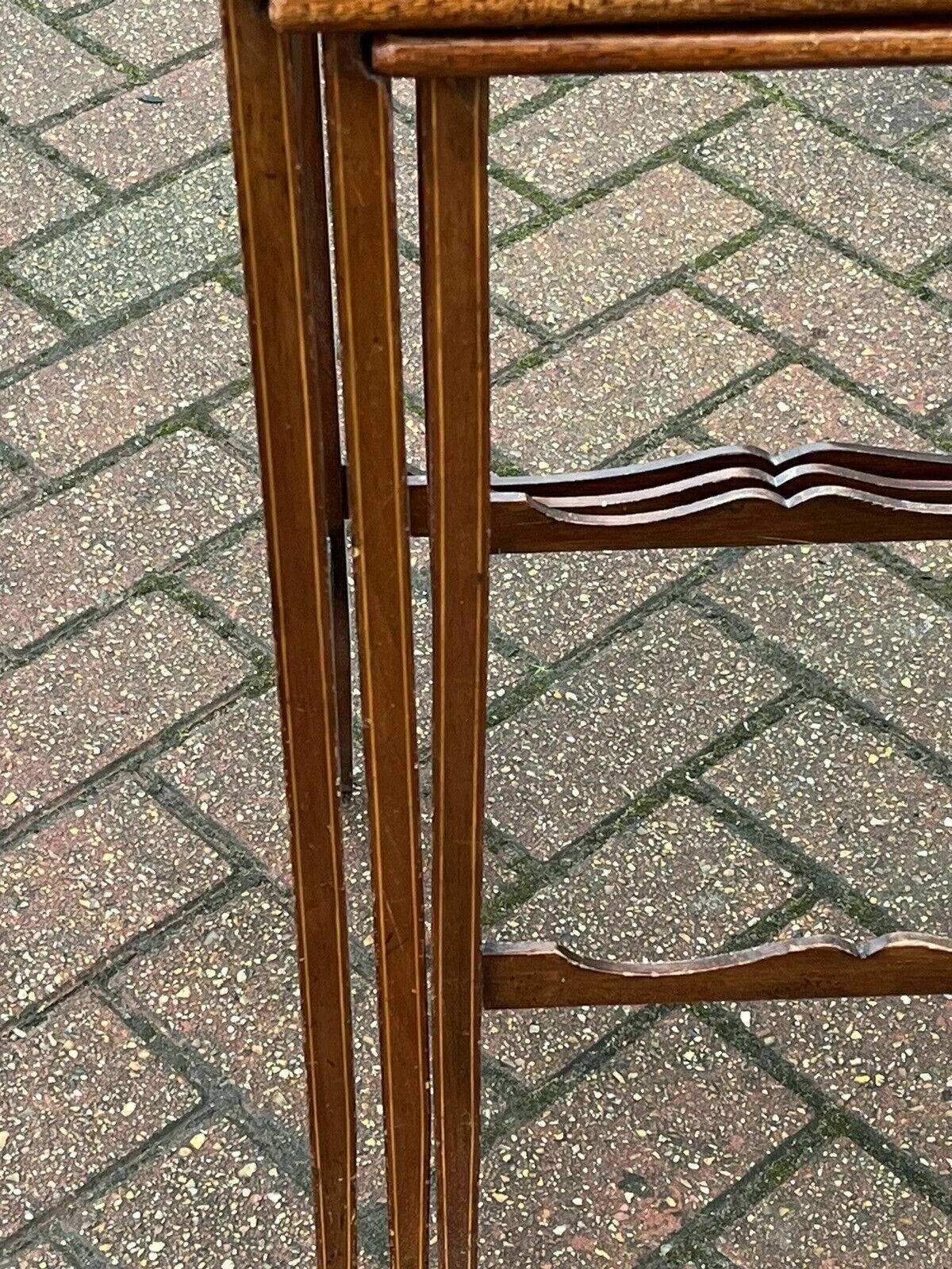 Edwardian Inlaid Mahogany Nest Of 3 Tables photo 746.0