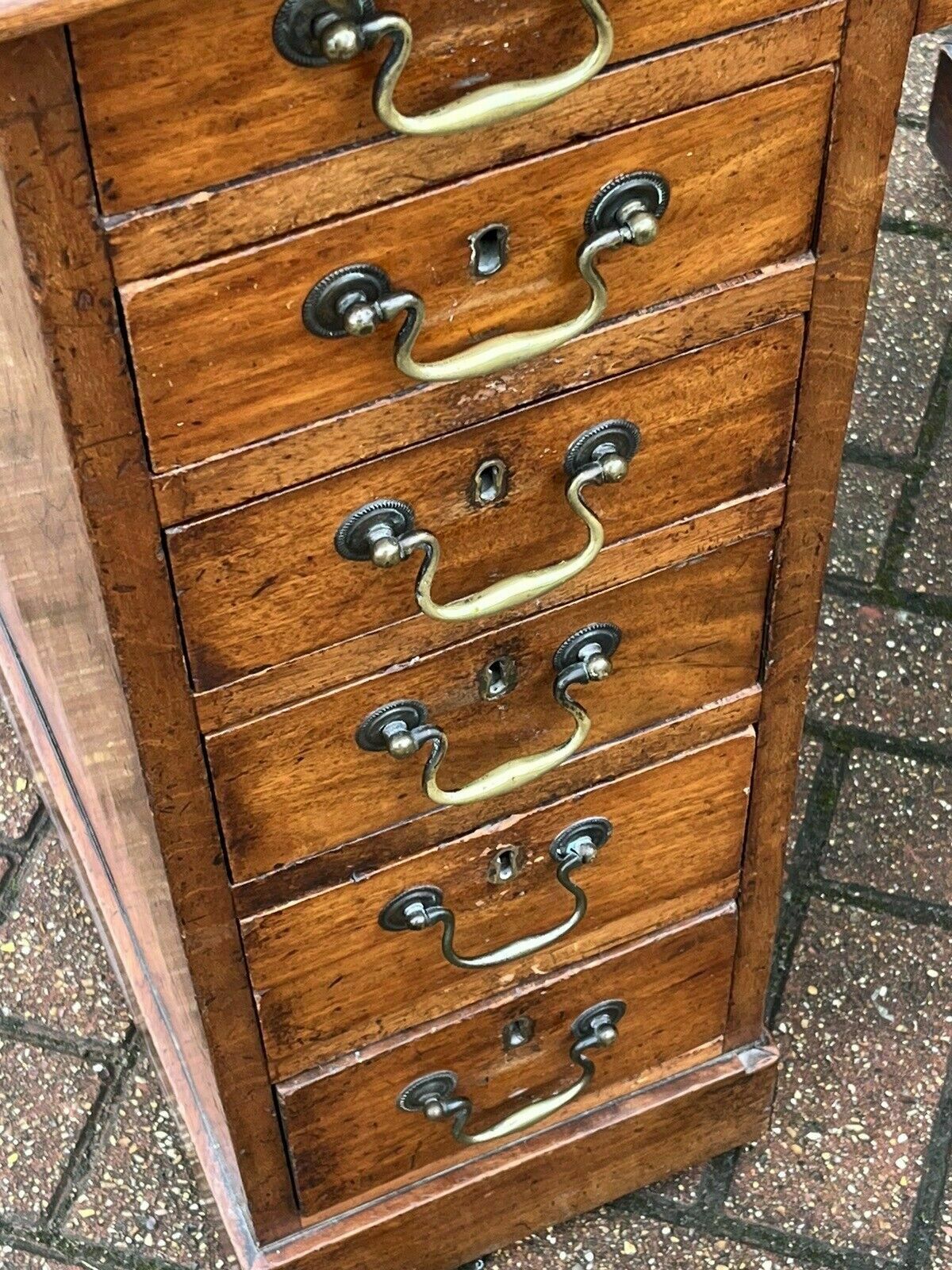 Georgian Mahogany Desk. Superb Proportions. photo furniture