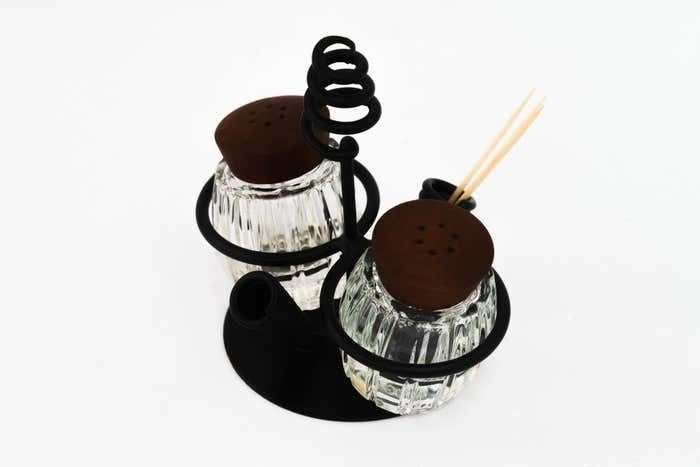 Salt And Pepper With Two Toothpick Holders Vienna Around 1950s photo vinterior