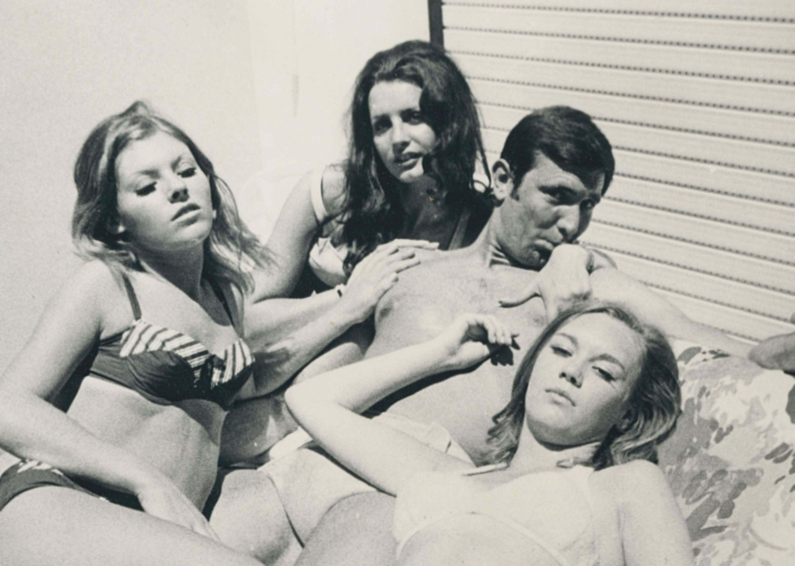 Larry Ellis George Lazenby In "James Bond 007   On Her Majesty’s Secret Service", Uk 1969 1969 photo furniture