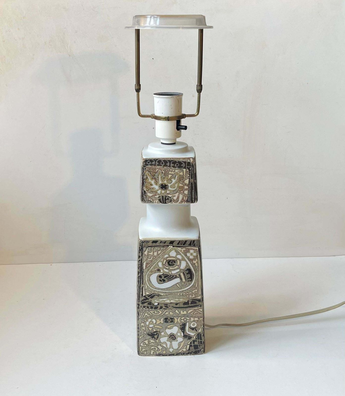 Nils Thorsson Ceramic Table Lamp For Royal Copenhagen & Fog & Morup, 1970s photo 478.0