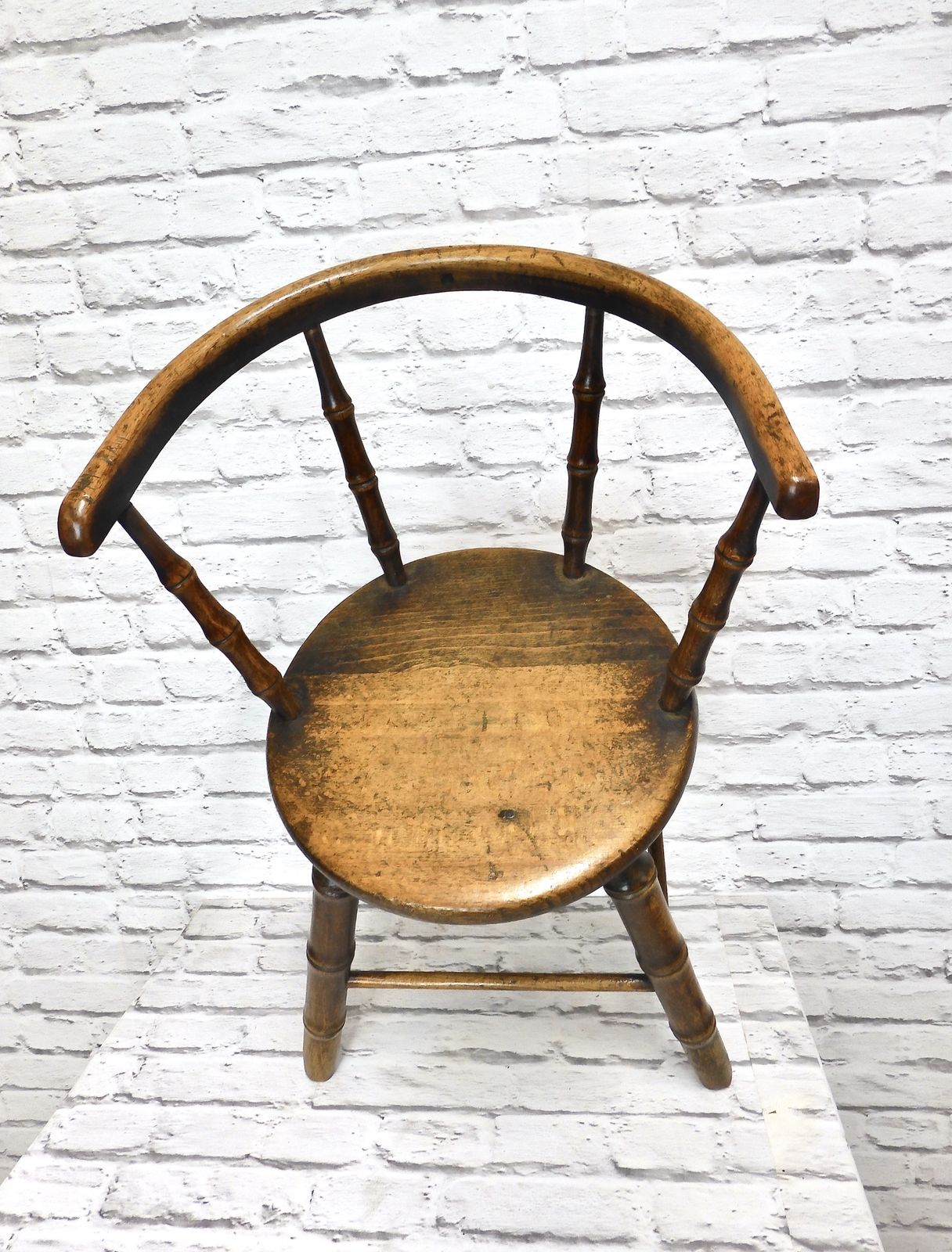 Antique Faux Bamboo Child's Armchair photo furniture