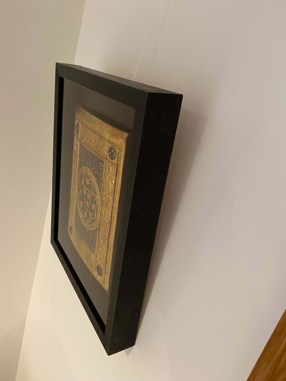 Icilio Federico Joni 1866 To 1946. Italian. Painted Wood Tavolette Book Cover Binding. The Biccherna Aesthetic. Framed. Siena. Sienese. Tuscany. photo buy