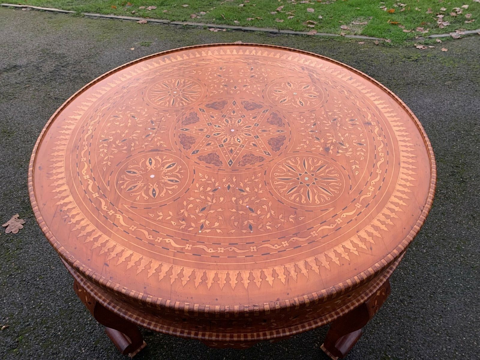 Antique Inlaid Anglo Indian Coffee Table photo buy