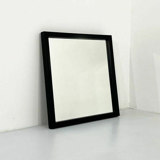 Black Frame Mirror Model 4727 By Anna Castelli Ferrieri For Kartell, 1980s photo furniture