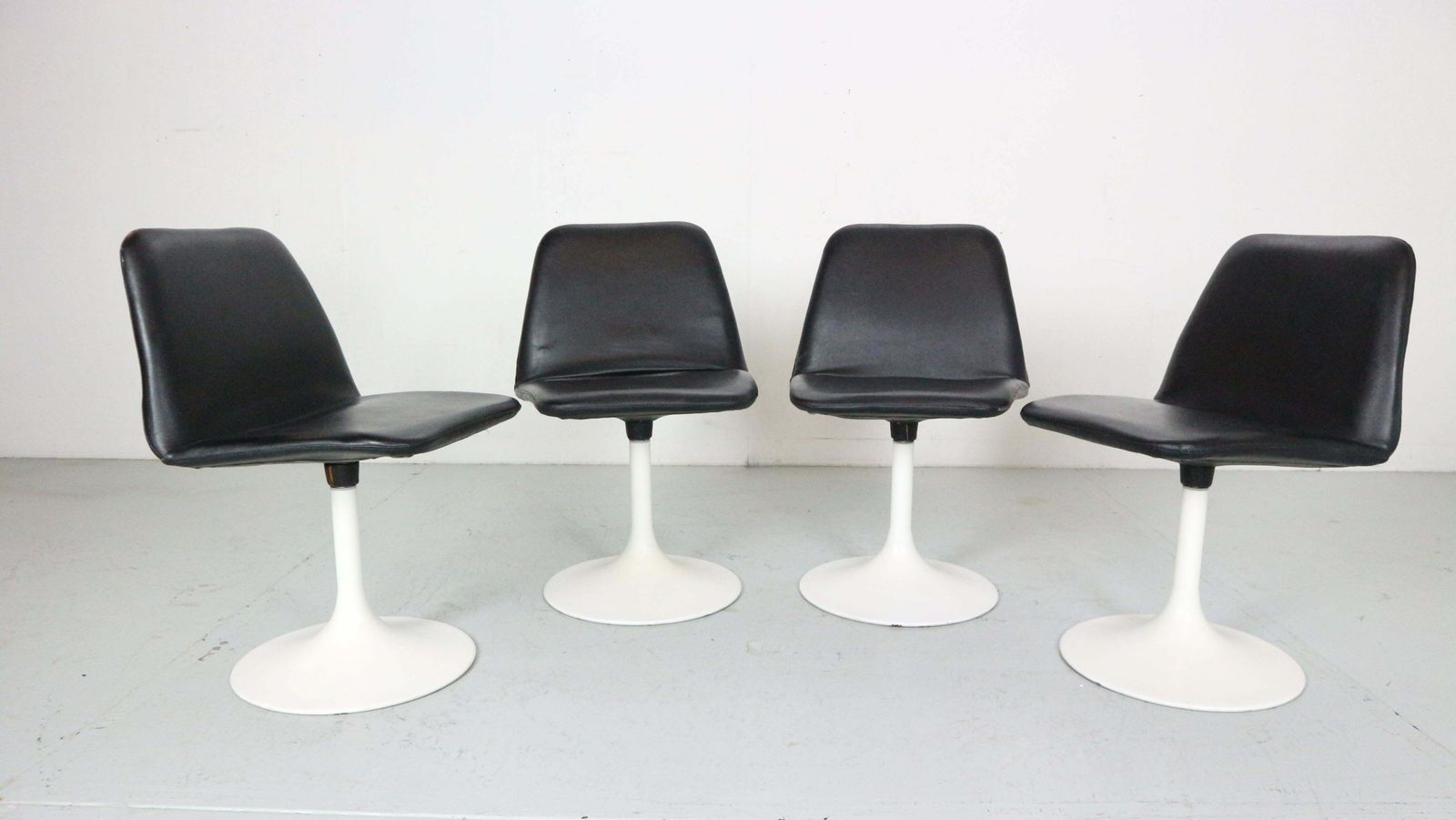 Scandinavian Modern Set Of 4 Dinning Chairs By Börje Johanson Vinga, Sweden 1970 photo buy