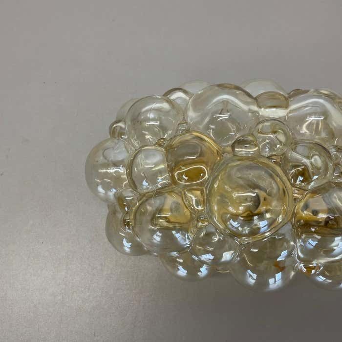 Lighting Original Amber Glass Wall Lights Sconces Helena Tynell Glashütte Limburg, 1960s photo