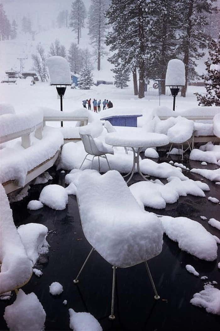 Squaw Valley Snow By Slim Aarons