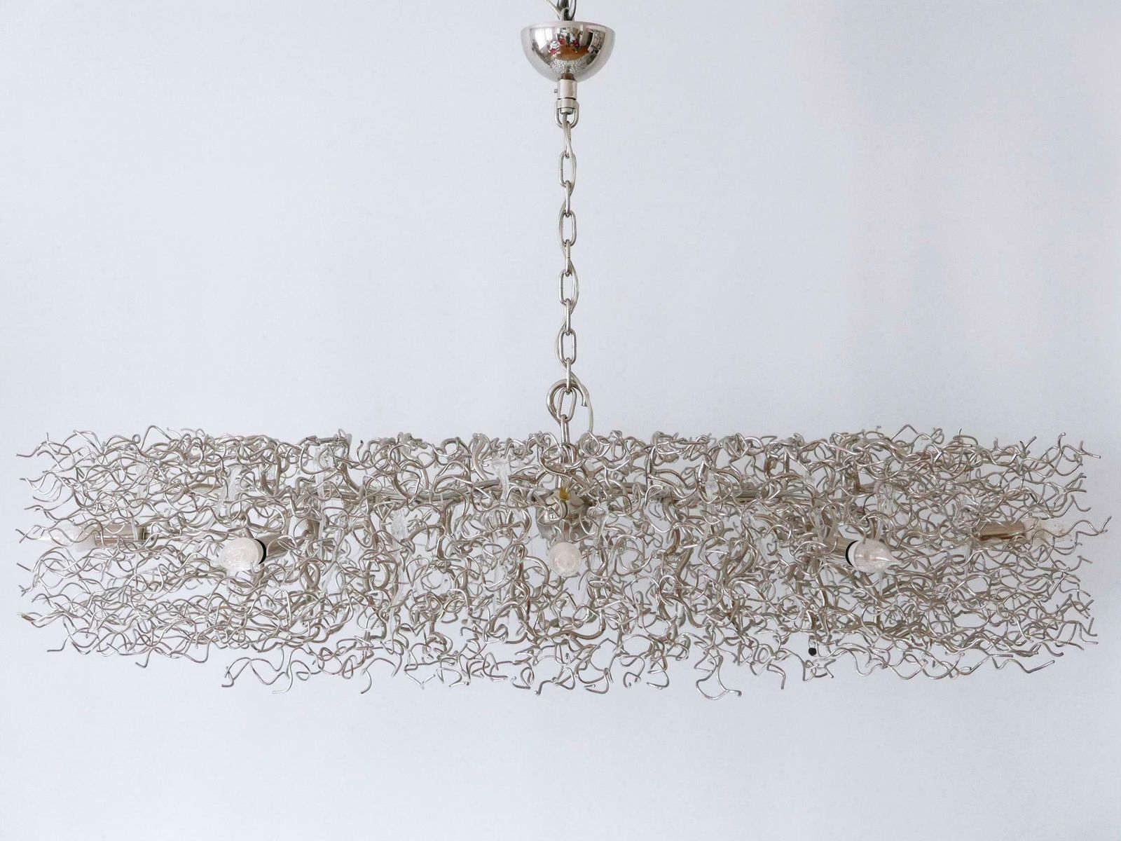 Gorgeous Xxl Brand Van Egmond Hollywood Chandelier Oval 140 Nickel Netherlands photo furniture