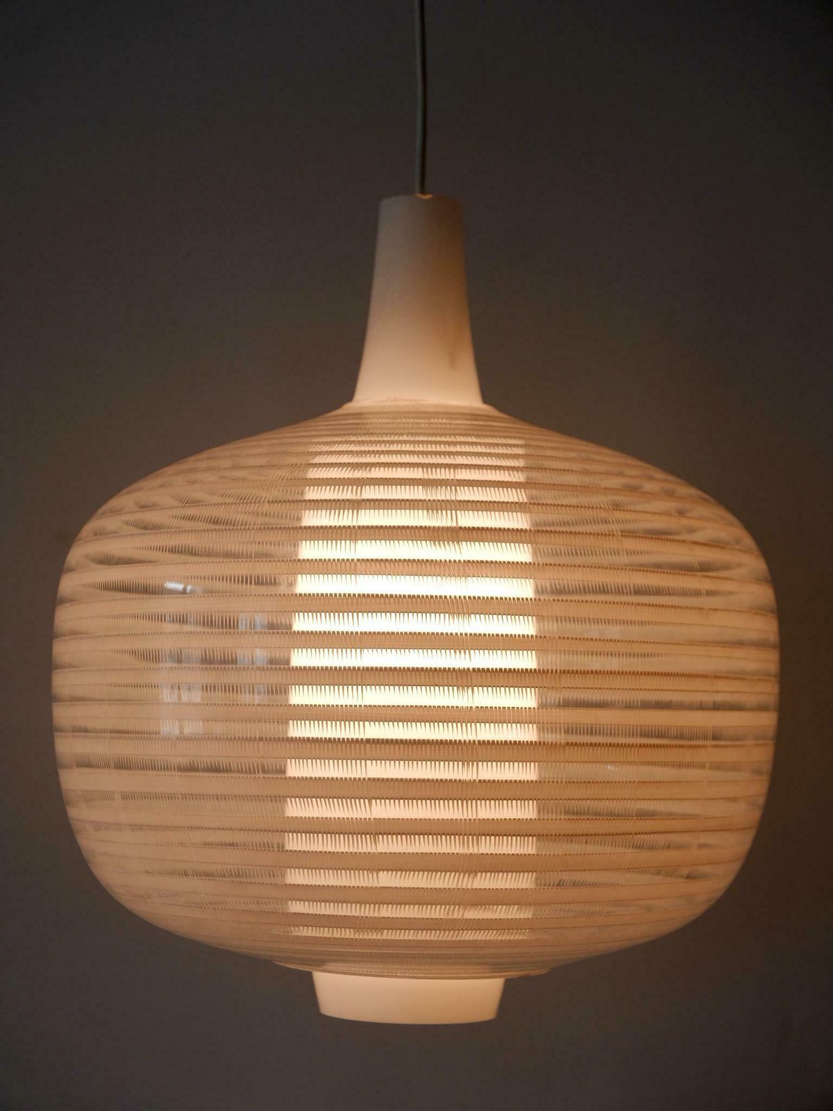Lighting Rare & Large Mid Century Modern Pendant Lamp Napoli By Aloys F. Gangkofner 1957 photo