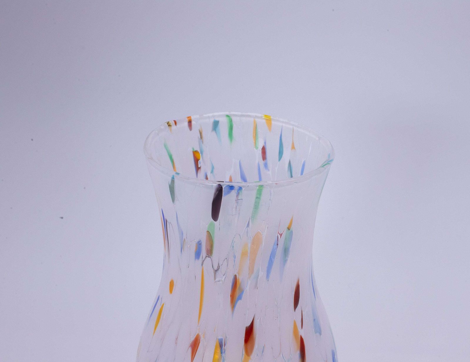 San Jose, Murano Glasses Vase Color "White", Model Goto, Handmade, Murano Glass Made In Italy photo for sale