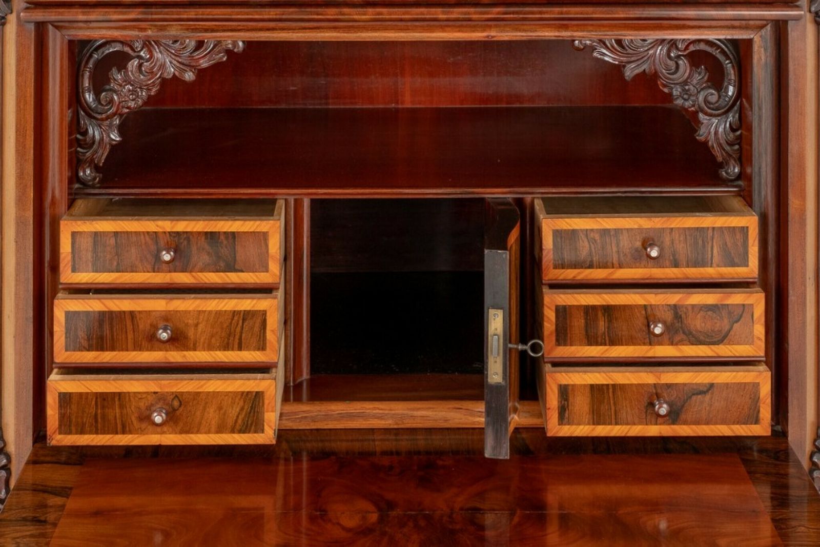 Biedermeier Escritoire Desk Mahogany 1860 photo buy