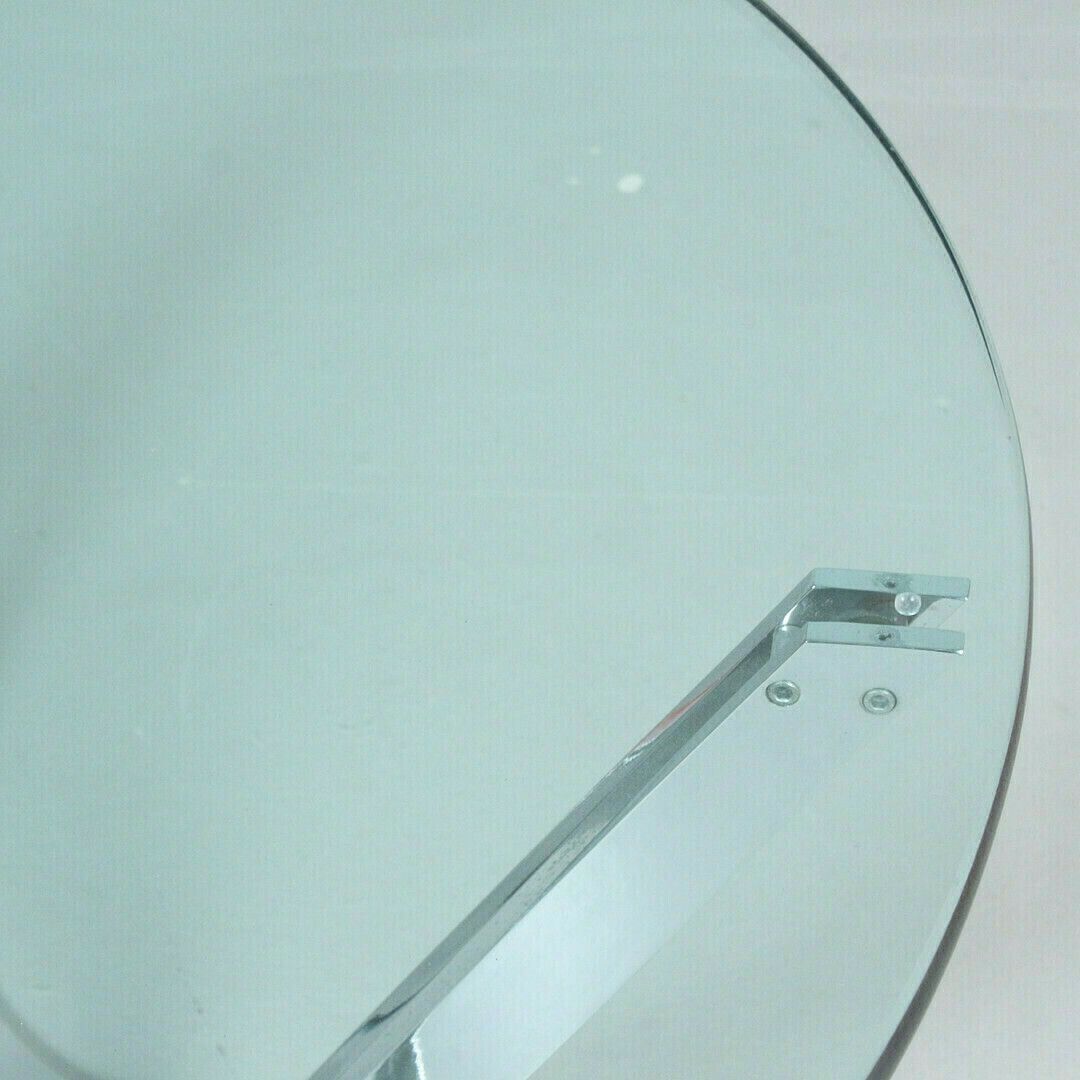 Coffee Table By Roger Sprunger For Dunbar, Polished Chrome Frame With Glass Top 1970s' photo furniture