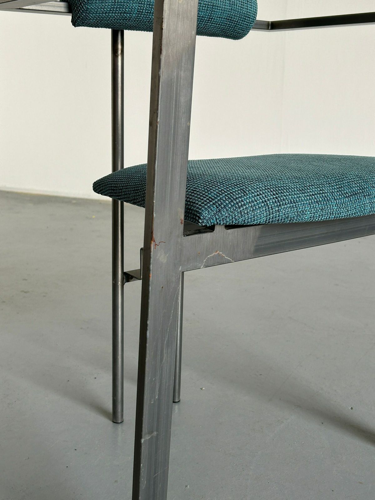 Memphis Design Postmodern Geometrical 'Trix' Chair By Karl Friedrich Förster For Kff, 1980s Germany photo vinterior
