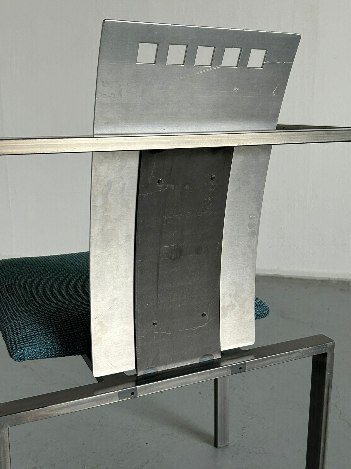 photo furniture 1 Of 2 Memphis Design Postmodern Geometrical Chairs By Karl Friedrich Förster For Kff, 1980s Germany, Industrial Design