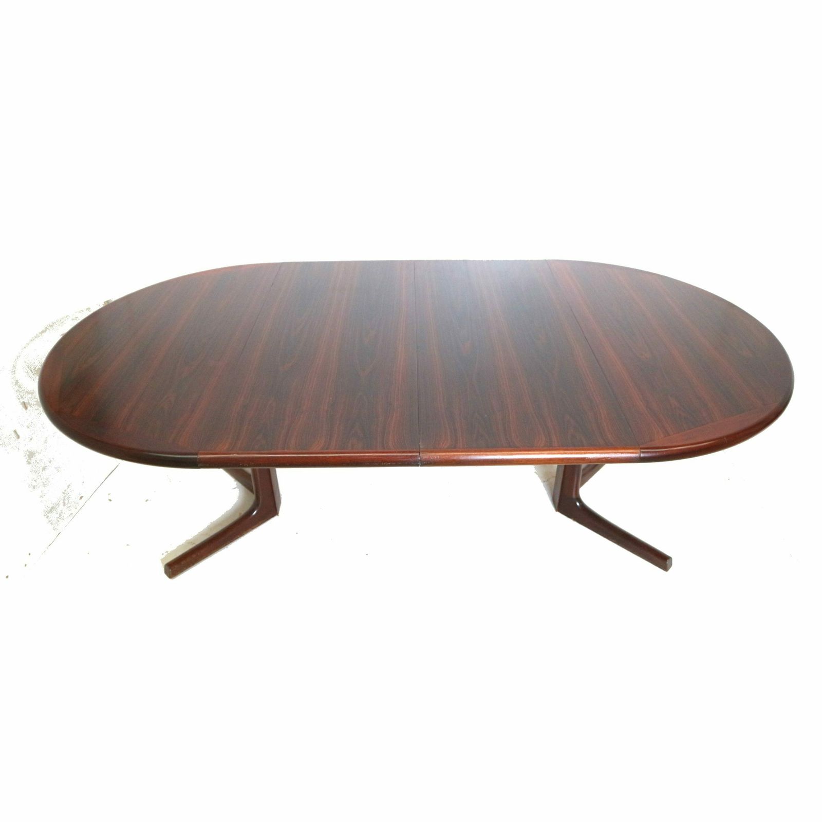 Vintage Extendable Oval Rosewood Dining Table From The 1960s