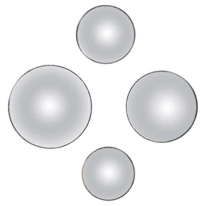 Suite Of 4 Witches Mirrors Of 4 Different Sizes, 20th Century.