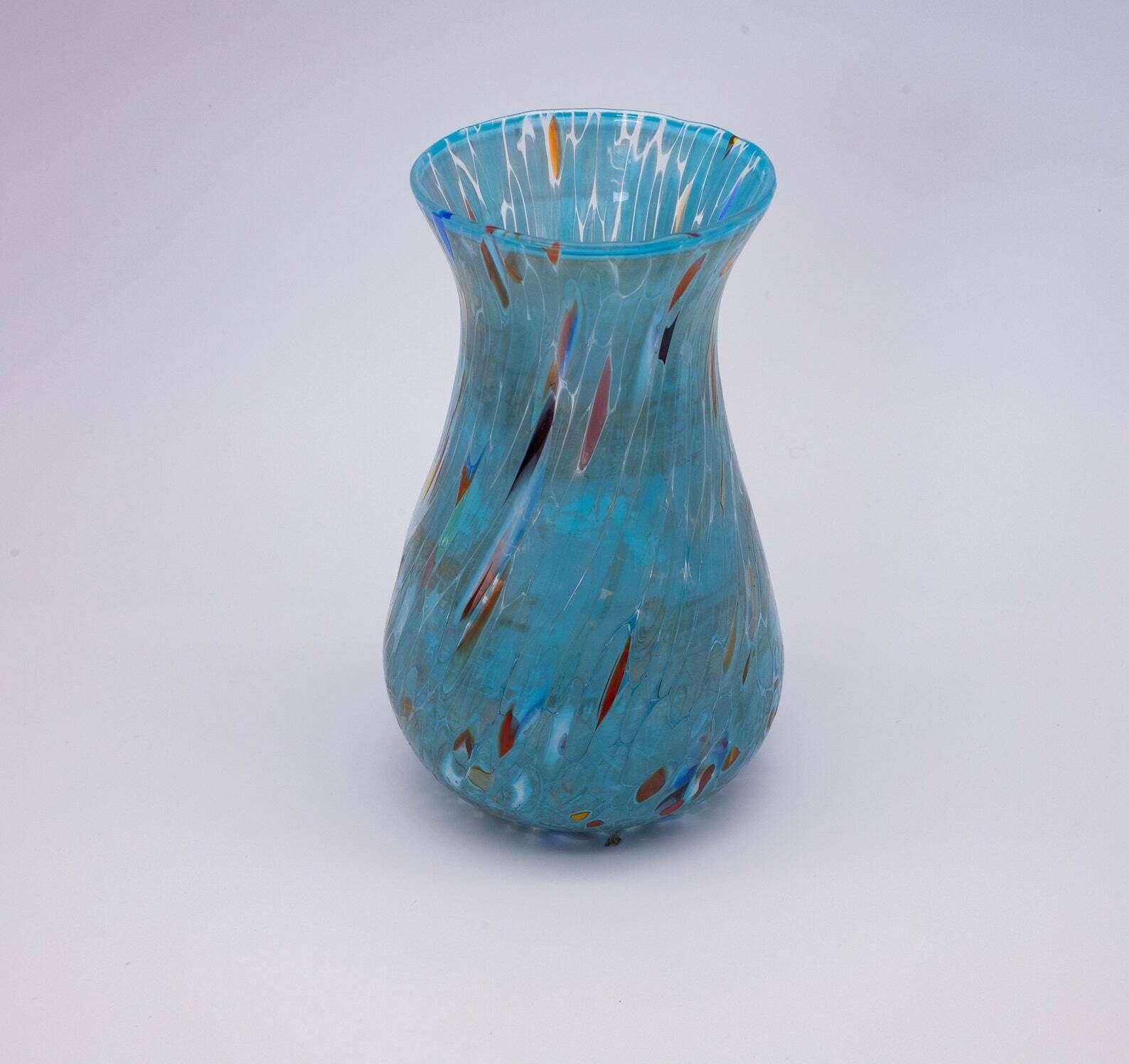 New York City, Murano Glasses Vase Color "Light Blue", Model Simone Small, Handmade, Murano Glass Made In Italy photo furniture