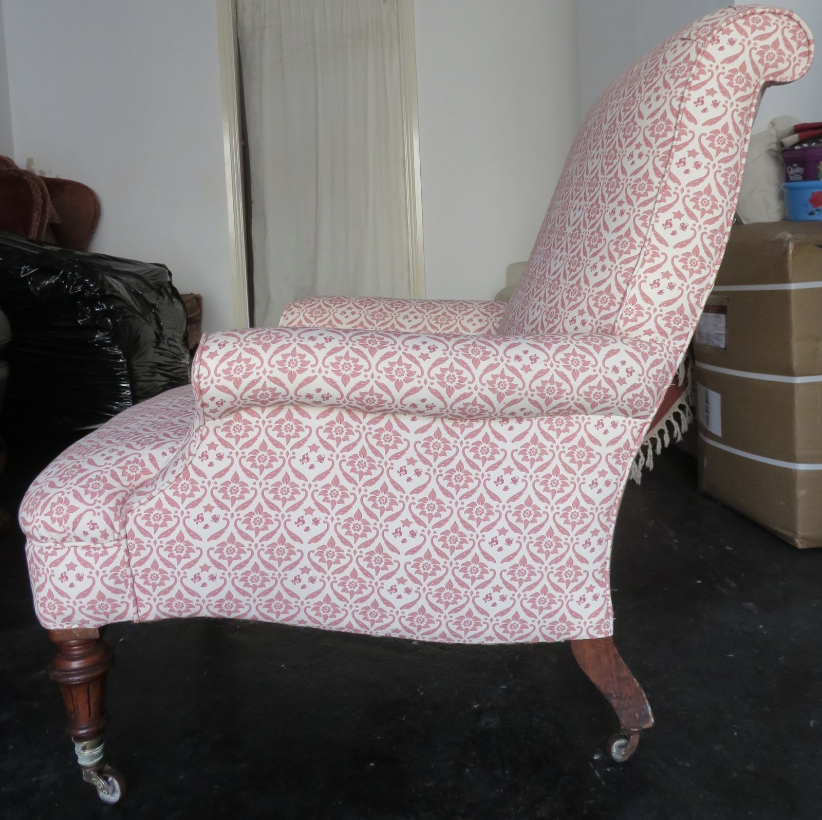 Howard And Sons Easy Armchair. Fully Restored.