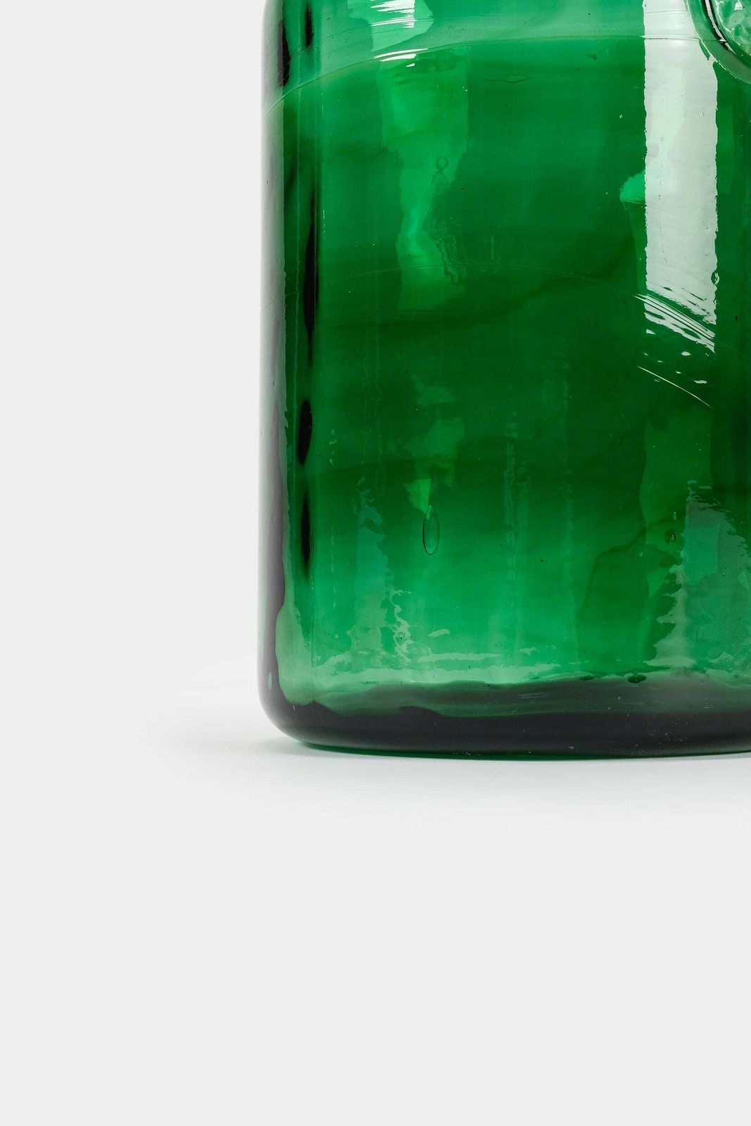 Umbrella Stand Or Large Vase, Green Glass From Empoli, 50s photo vinterior
