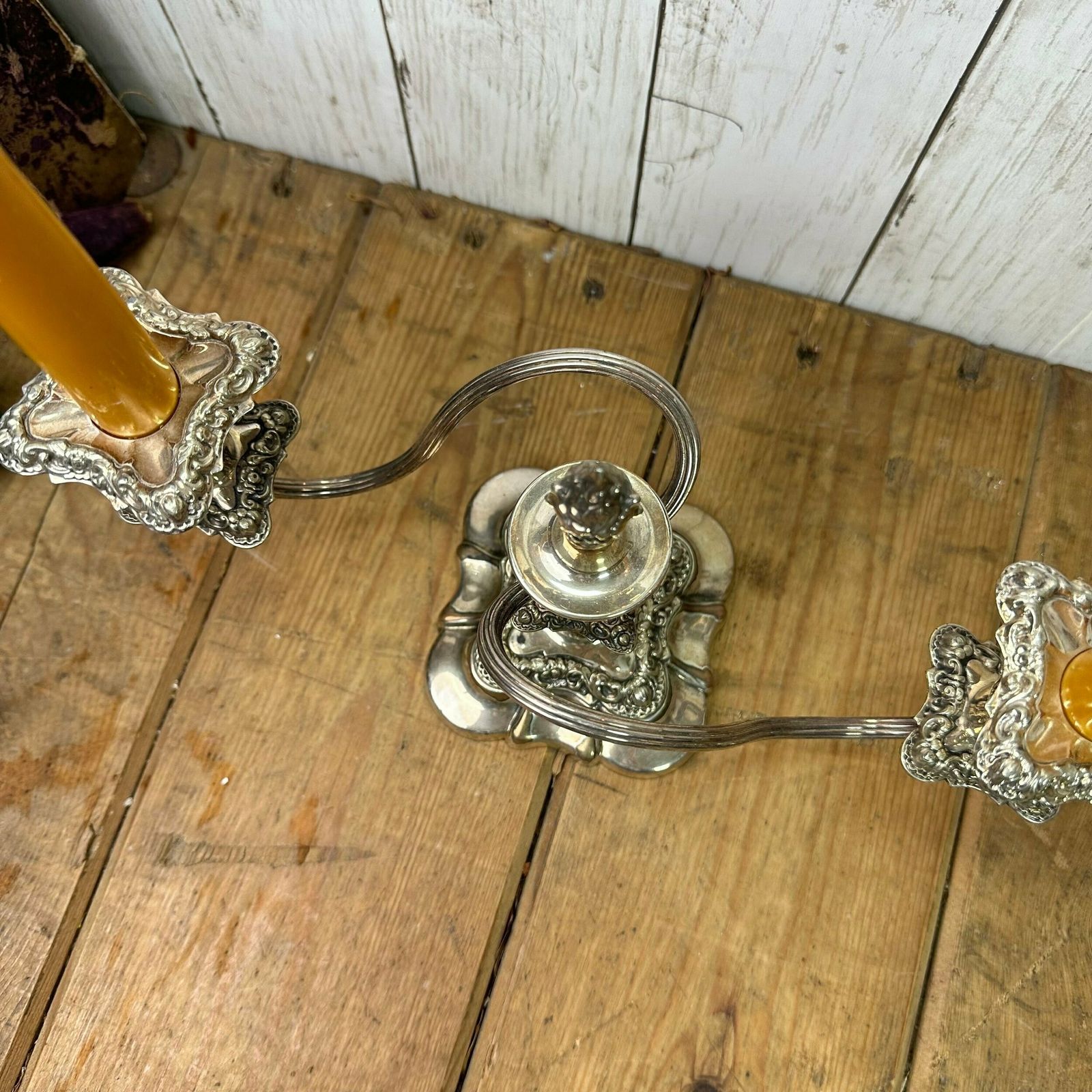 Beautiful Silver Plated Candelabra photo vinterior