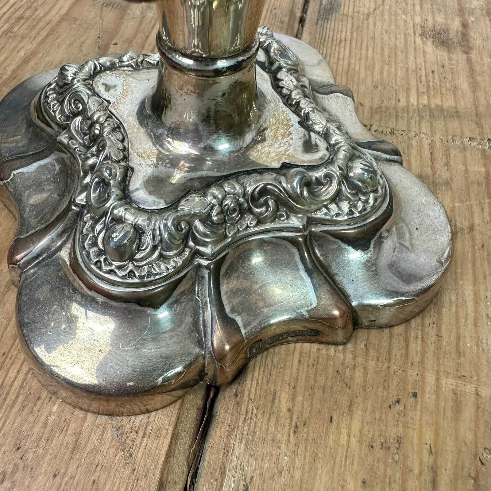 Beautiful Silver Plated Candelabra photo vintage