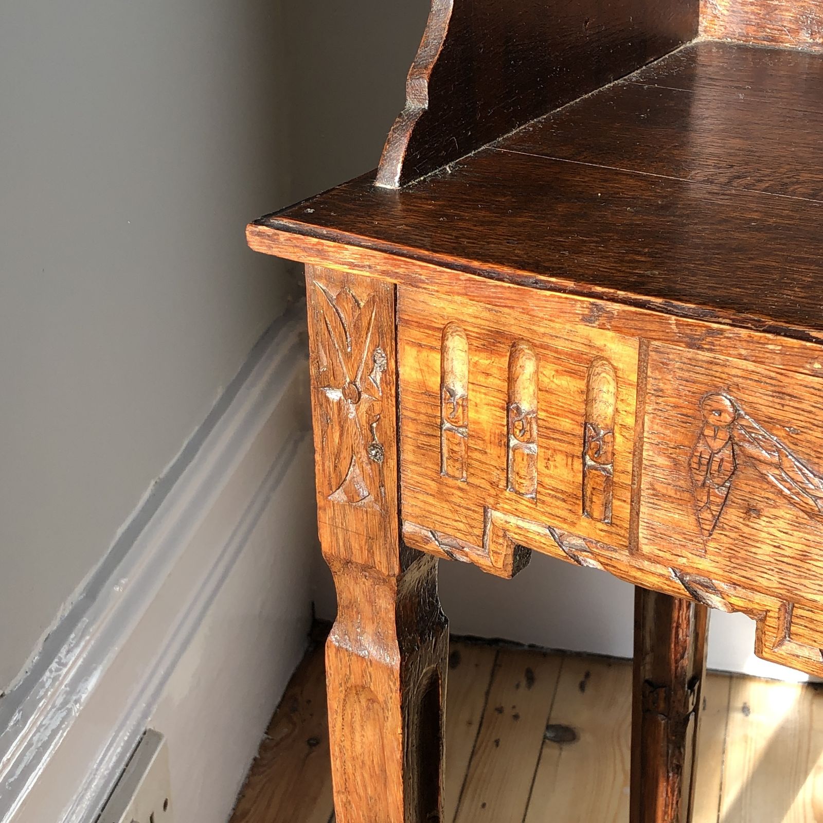 photo vinterior 19th Century Bedside Pine Table, Louis XV Provençal Style