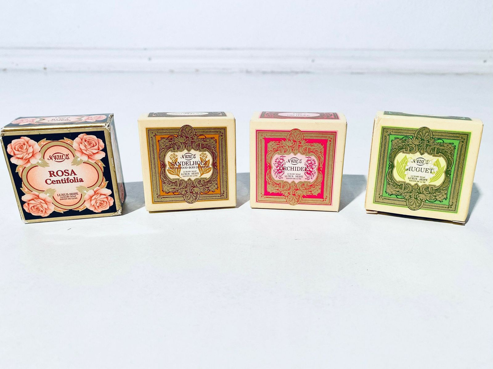 Vintage 4711 Eau De Cologne Perfume Bottle & Soap Set / 1950s Cologne photo buy