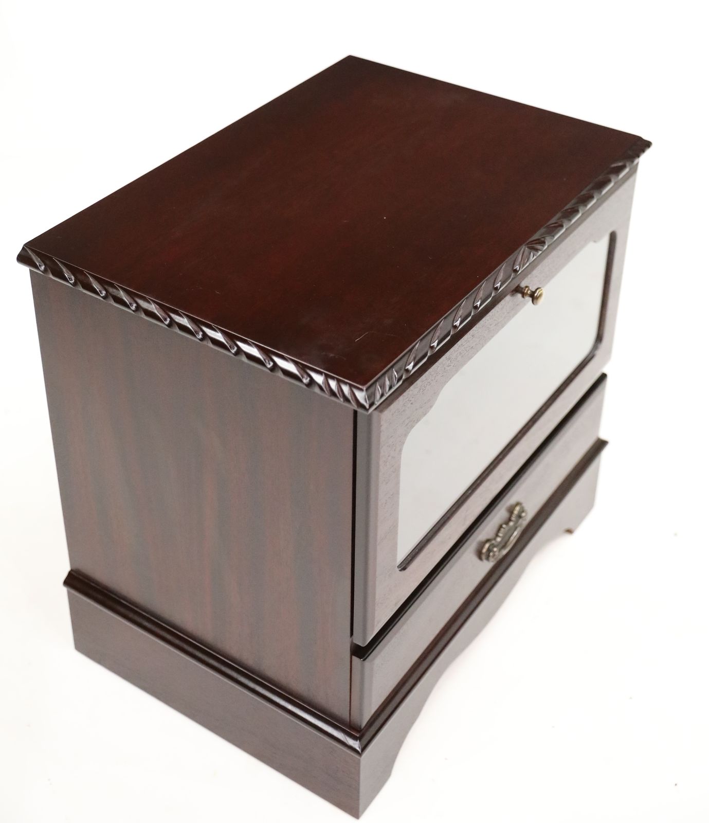 Modern Television Stand With Media Box Area And Drawer Free Uk Delivery photo 87.0