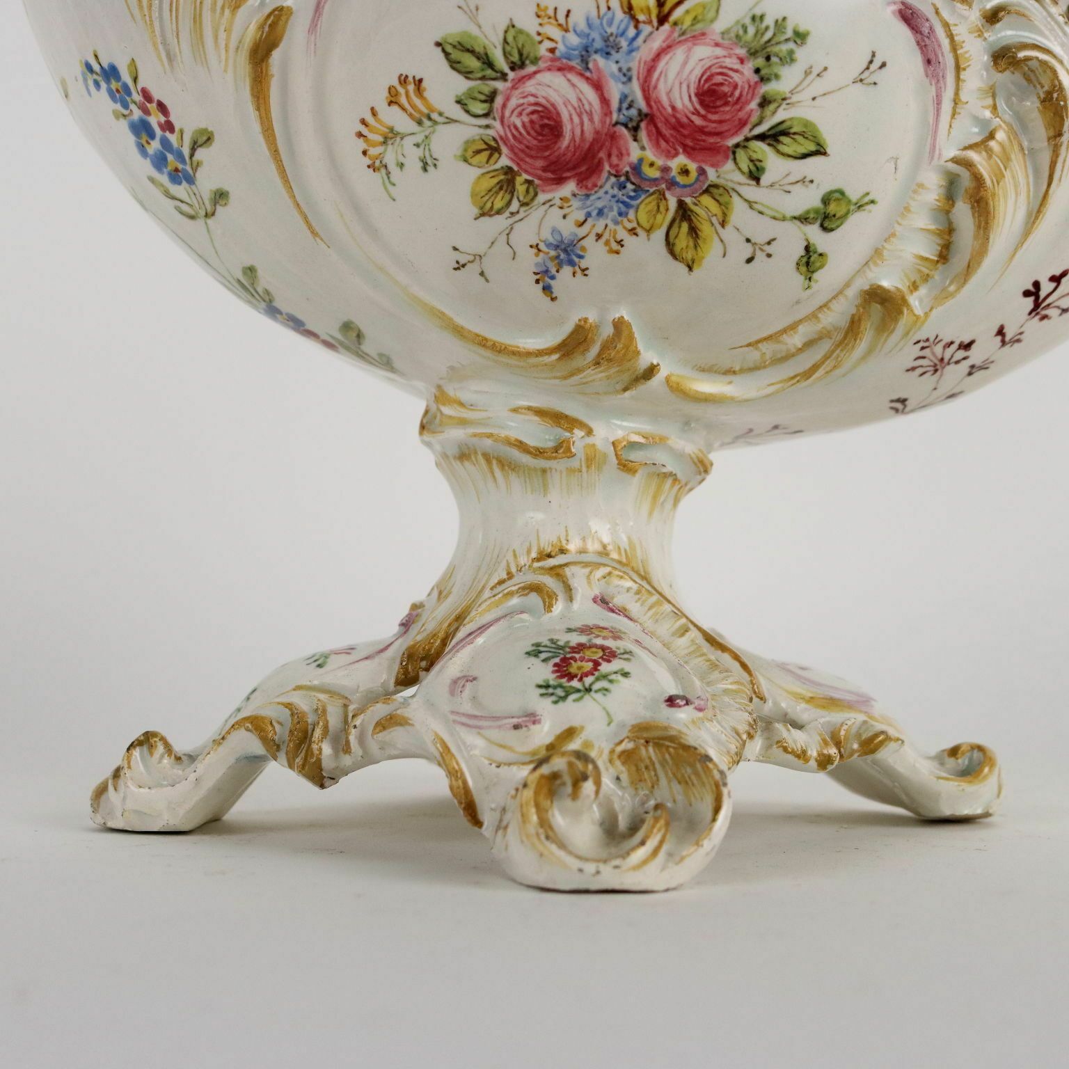 Ancient Centerpiece Man. Antonibon Nove Late XIX Century Majolica photo 440.0