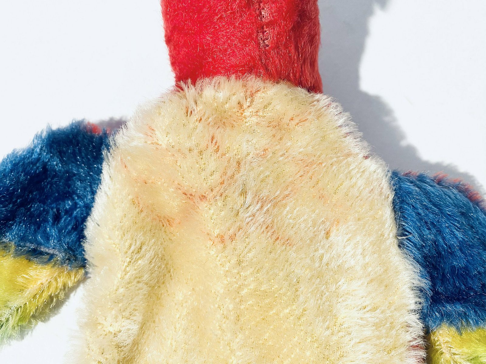 Vintage Steiff Stuffed Hand Puppet Parrot Toy 1950s Germany photo vintage