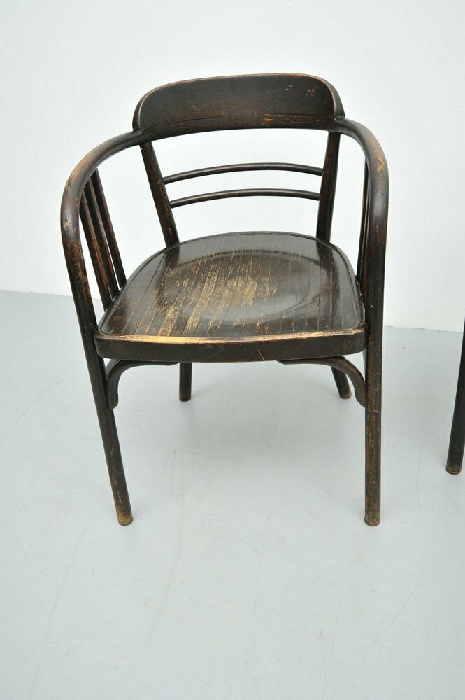 Model 6093 Chairs In Beech By Jacob & Josef Kohn, Vienna, Austria, 1890s, Set Of 2 photo furniture