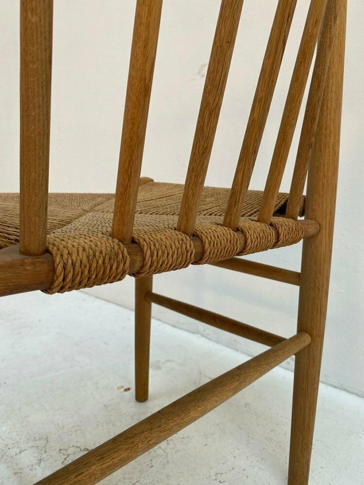 Danish Oak Dining Chairs By Jørgen Bækmark For Fdb, 1950s, Set Of 6 photo for sale