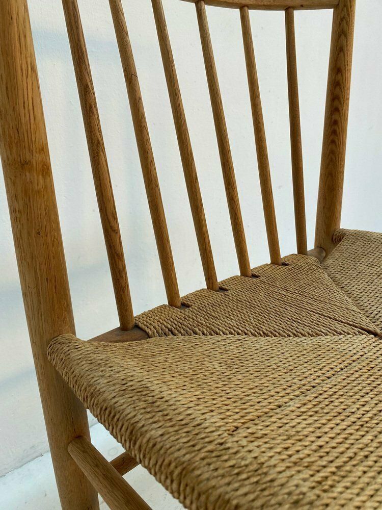 Danish Oak Dining Chairs By Jørgen Bækmark For Fdb, 1950s, Set Of 6 photo Furniture