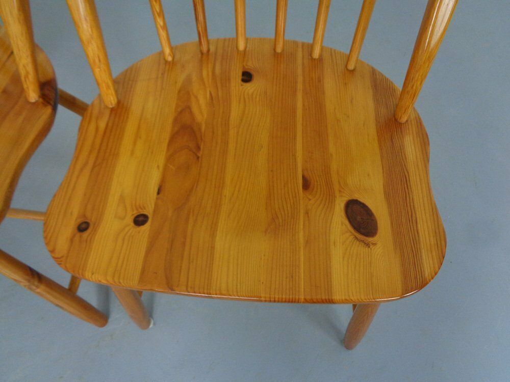 photo vintage Pine Chairs By Erik Ole Jørgensen, Set Of 5