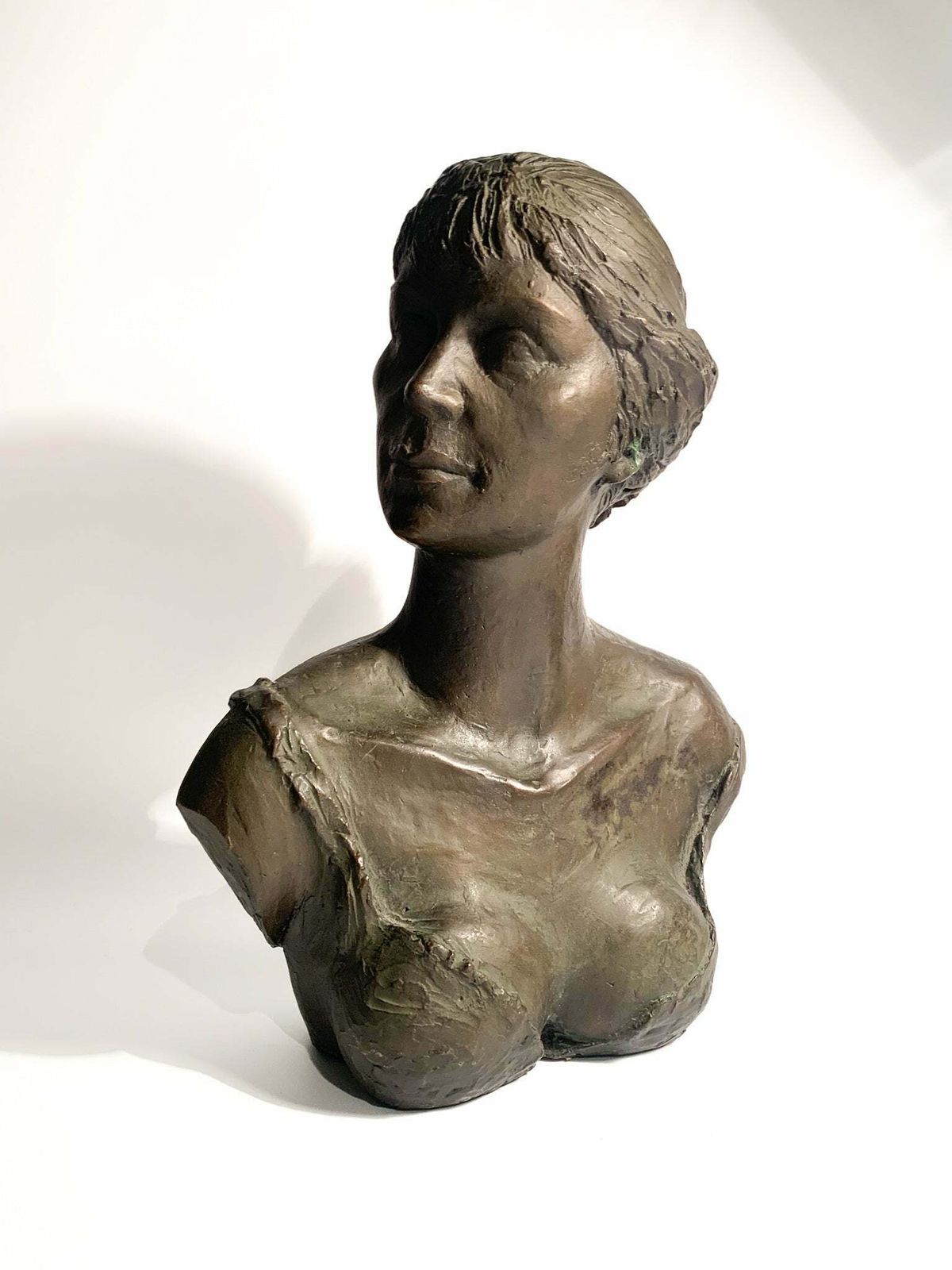Bust Of A Lady In Lost Wax Bronze Sculpture By Giuseppe Motti, 1950s photo furniture