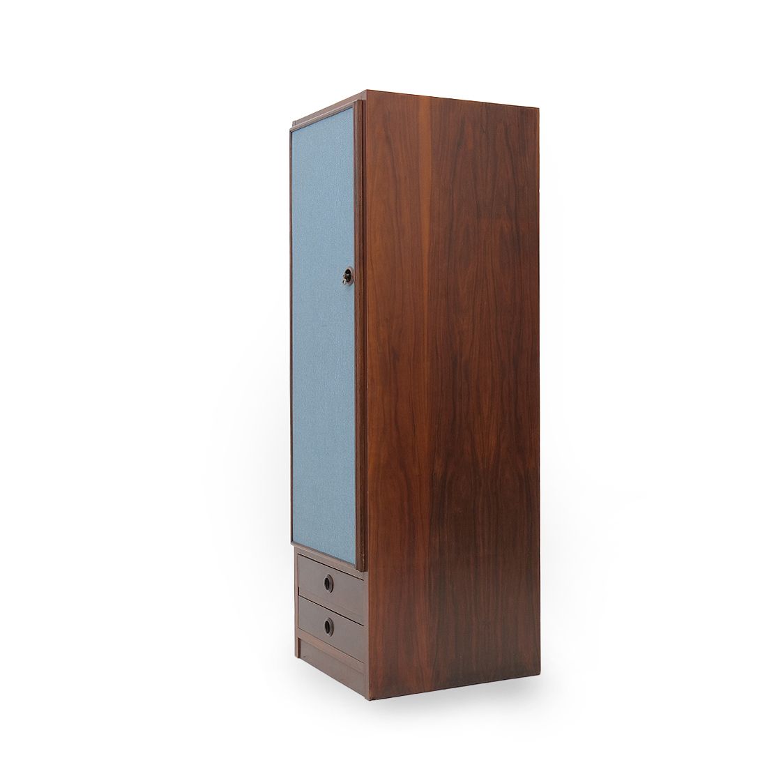 Wooden Wardrobe With Drawers, 1960s photo for sale