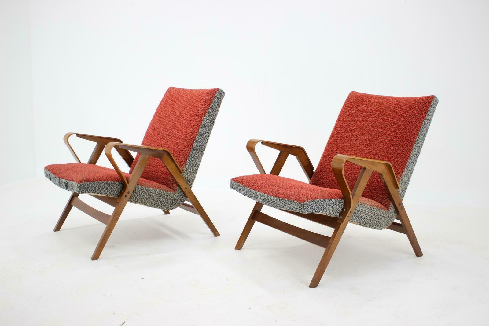 1960s Pair Of Tatra Armchairs, Czechoslovakia