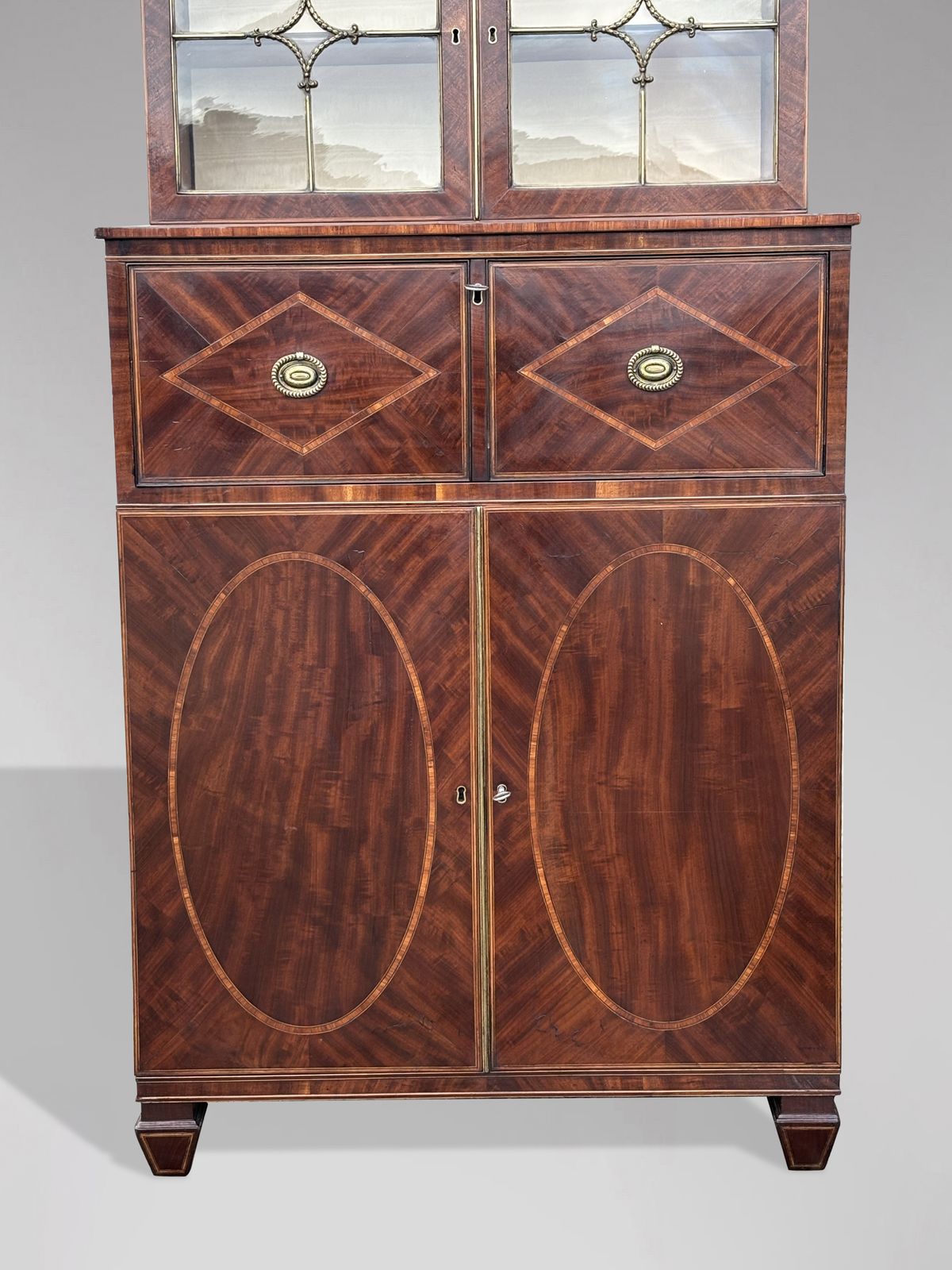 Early 19th Century Regency Period Mahogany Secretaire Bookcase photo vinterior