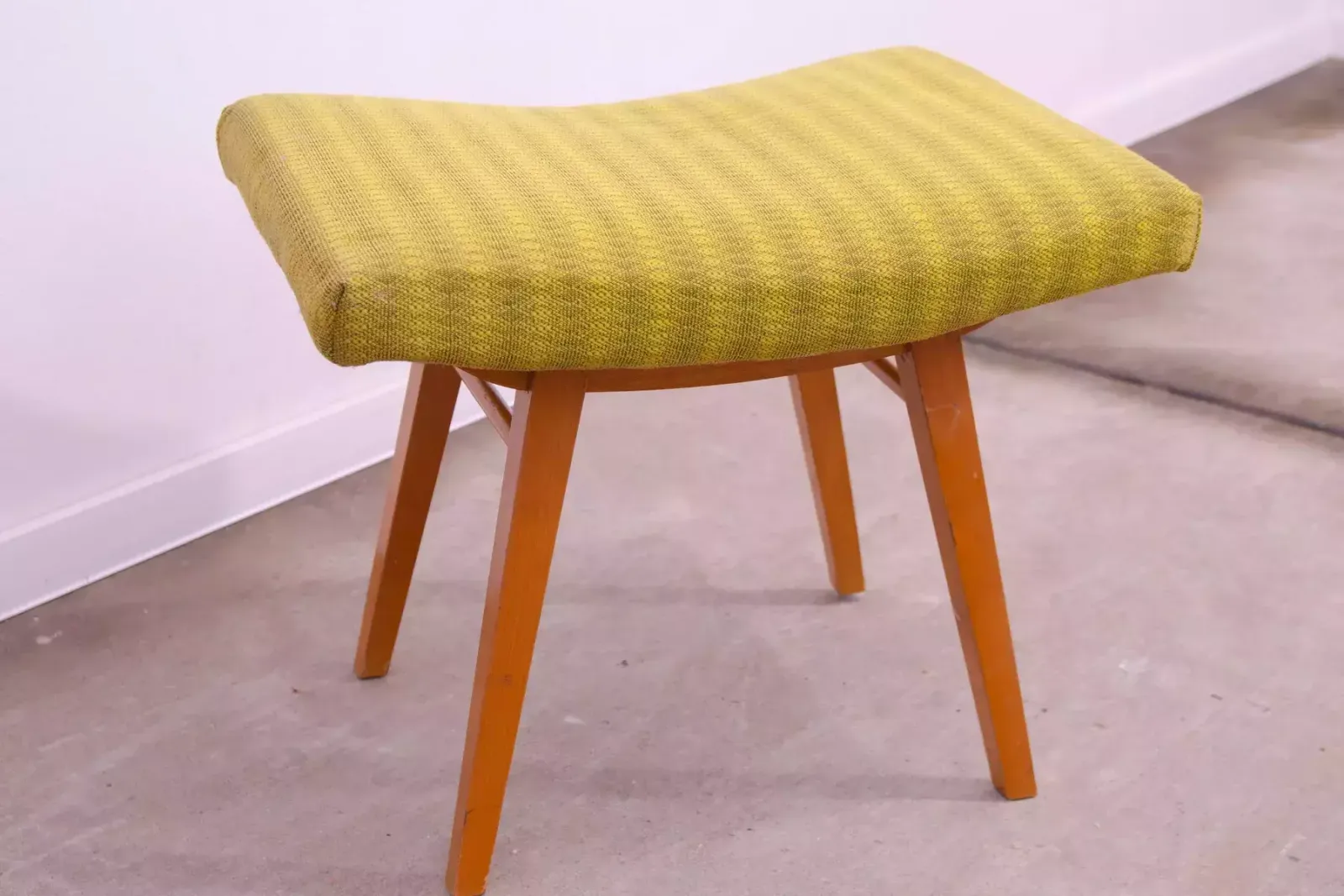 Mid Century Stool, Footrest, Západoslovenské Nábytkárské Závody, 1970 photo 233.0
