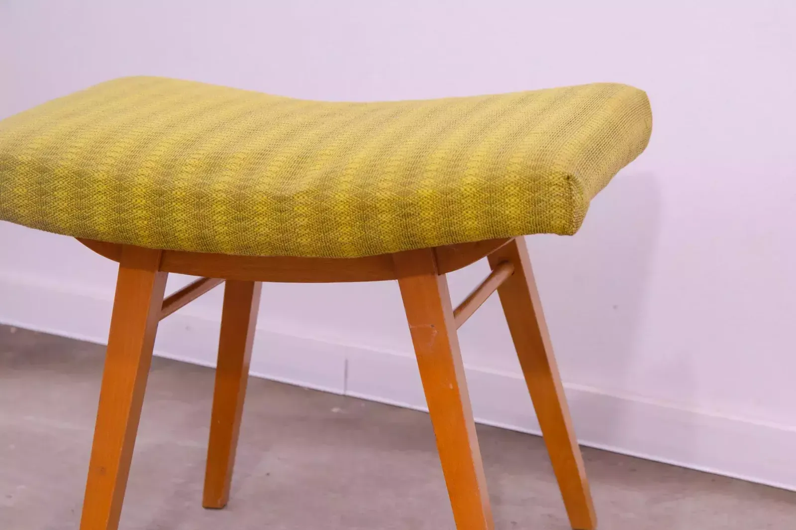 Mid Century Stool, Footrest, Západoslovenské Nábytkárské Závody, 1970 photo vinterior