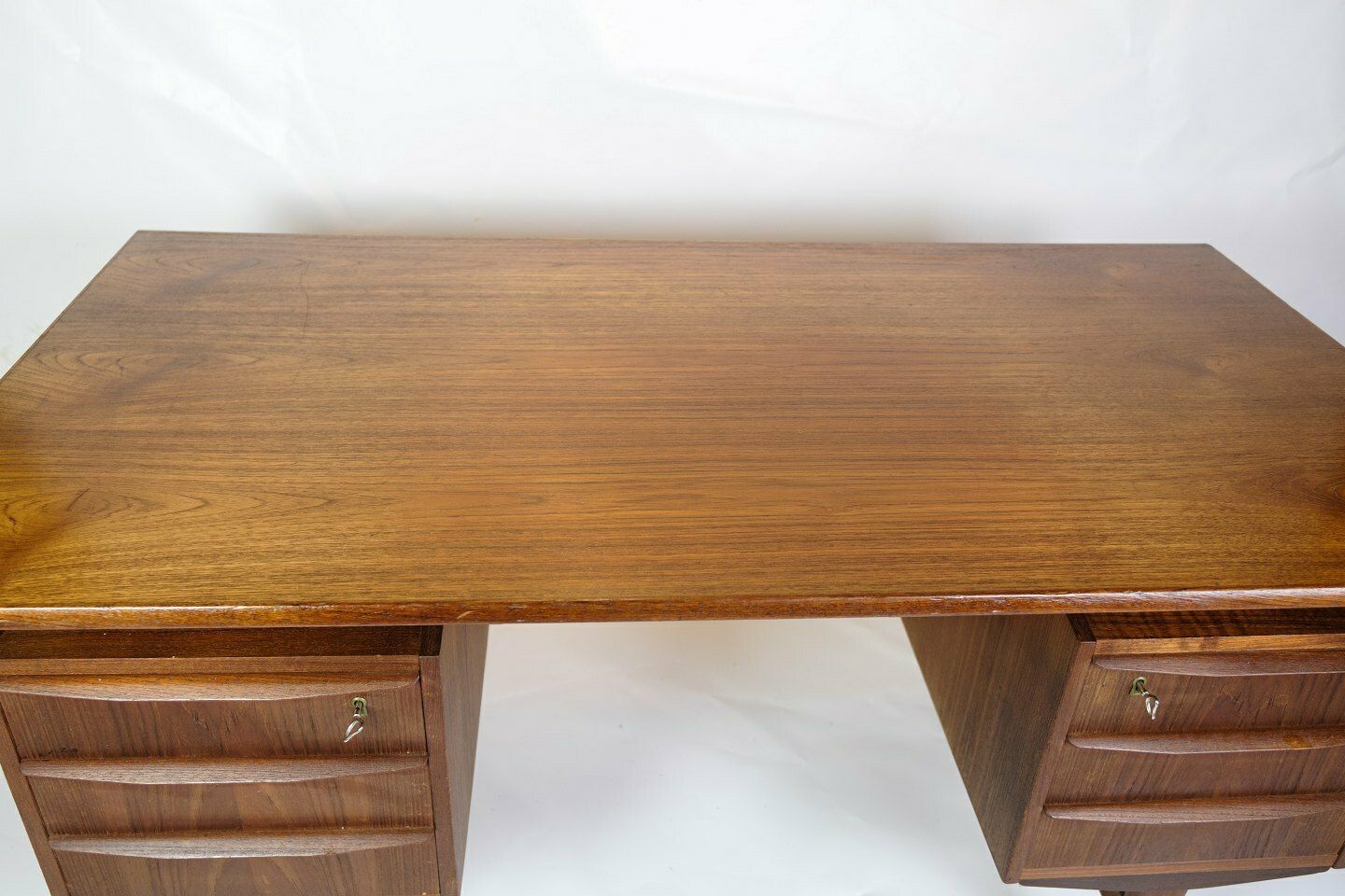 Desk In Teak With Floating Tabletop, Danish Design 1960s photo 1240.0