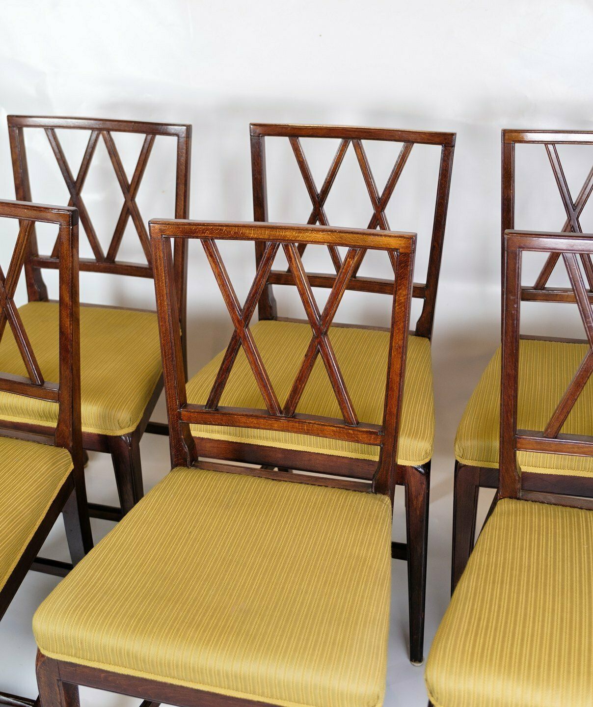 Six Dining Chairs By Ole Wanscher For Aj Iversen From 1950s photo furniture