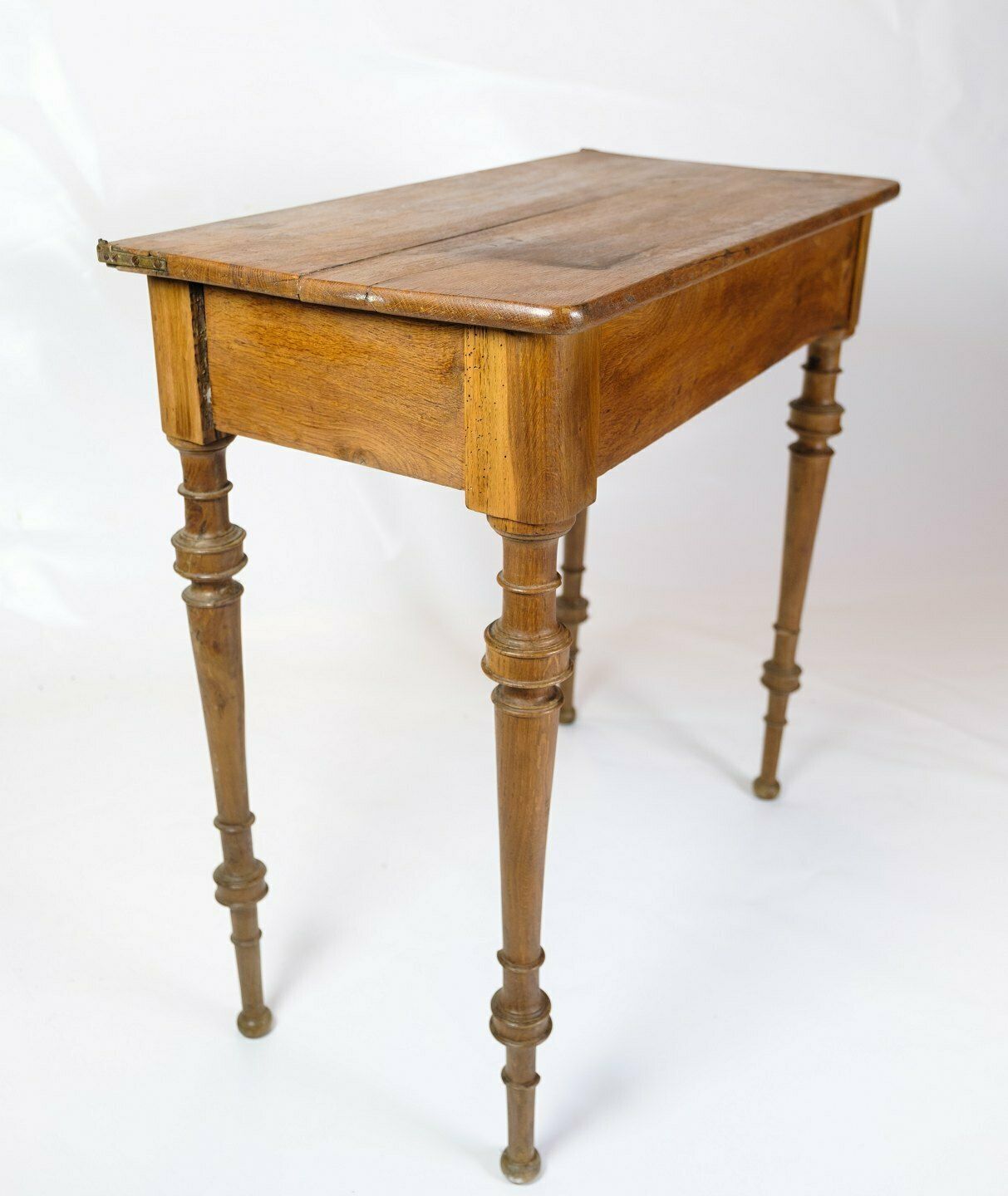 Entrance Furniture In Oak With Round Legs From 1890s photo vinterior