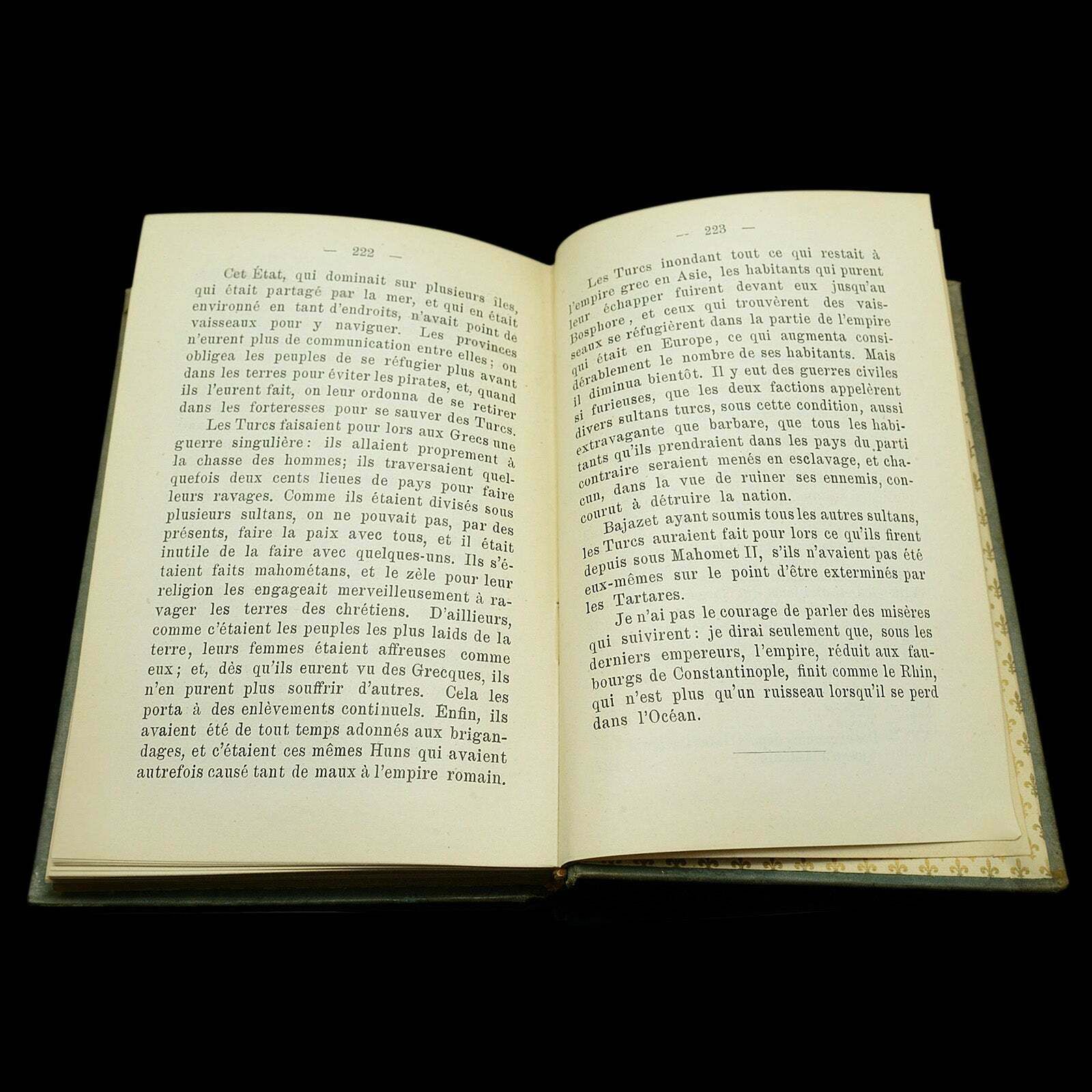 photo for sale Antique Book Grandeur Des Romains, Montesquieu, French Language, Mid Victorian