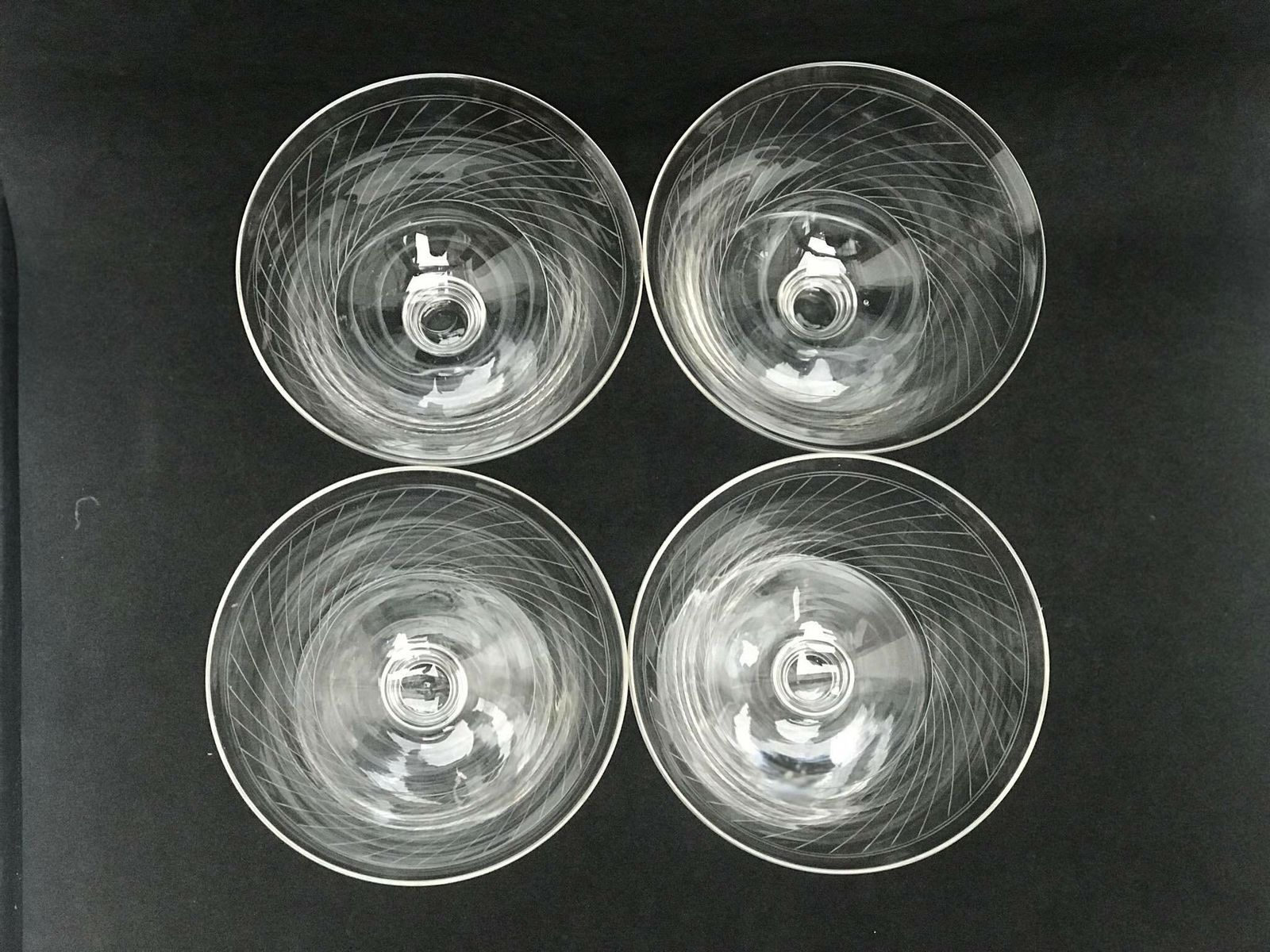 4 Antique Champagne Coupes Glasses Crystal Cut Coupes 1920s French Set 2 Stem Bar Cart Decor Wedding Bartender Cocktail Glasses Gift photo furniture