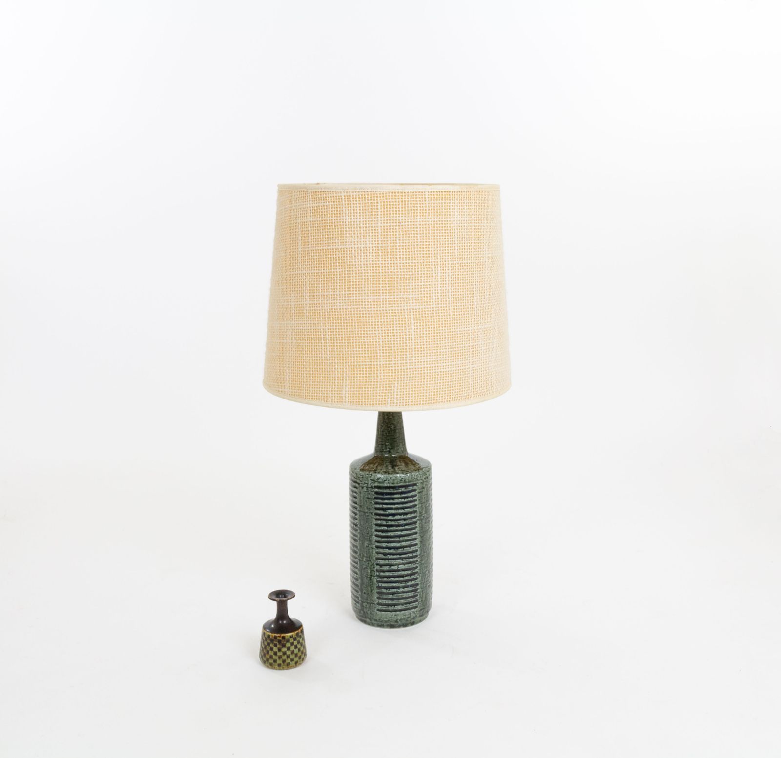 Green & Charcoal Dl/30 Table Lamp By Linnemann Schmidt For Palshus, 1960s photo furniture