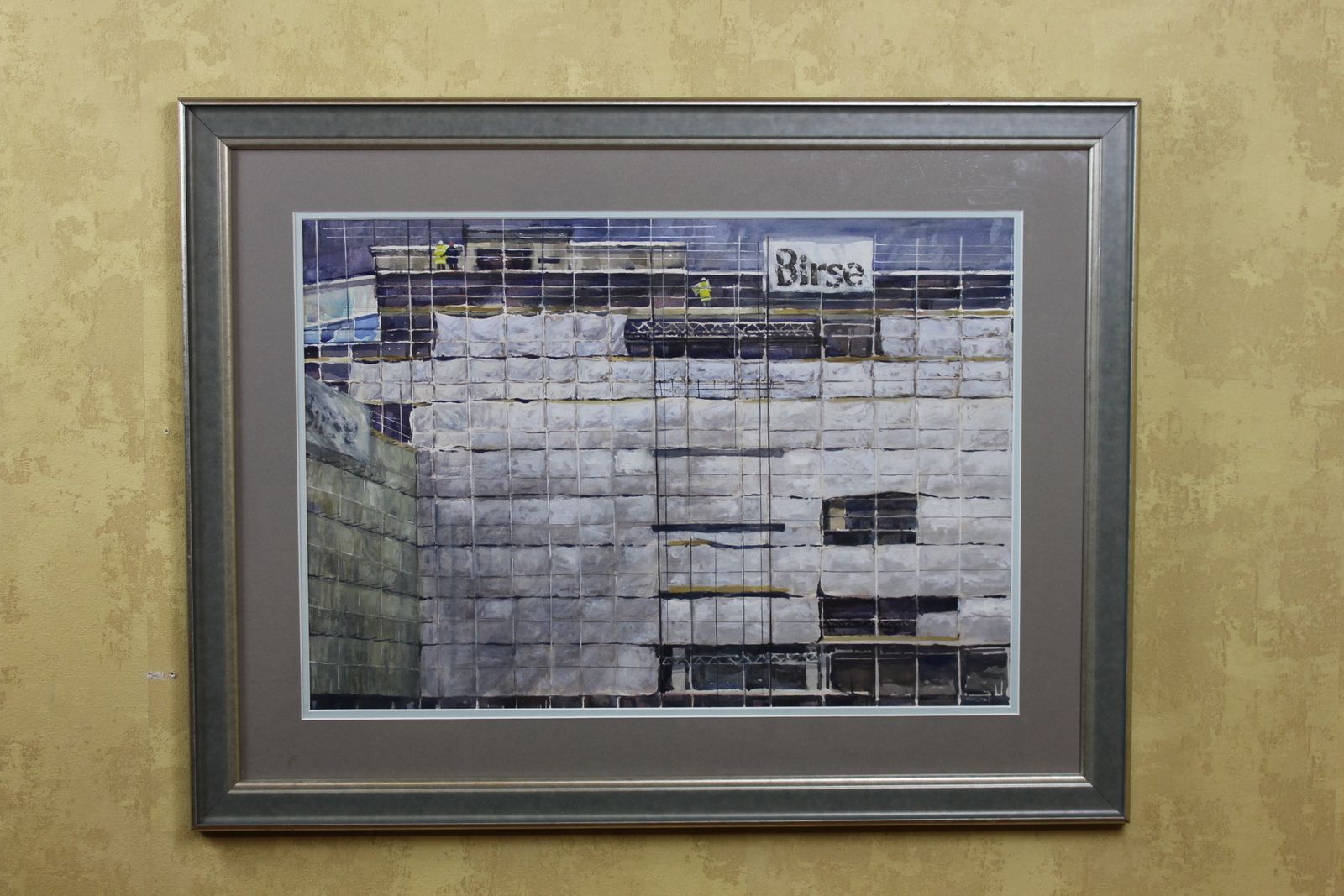 Tom Dack Watercolour ” Dust Sheets ” , North East Artist Born 1933