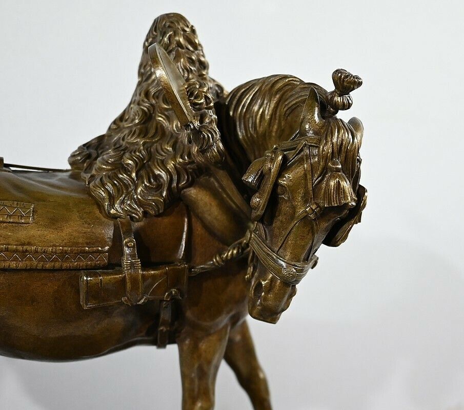 Important Bronze “The Draft Horse” By T. Gechter – 1841 photo 1968.62903269