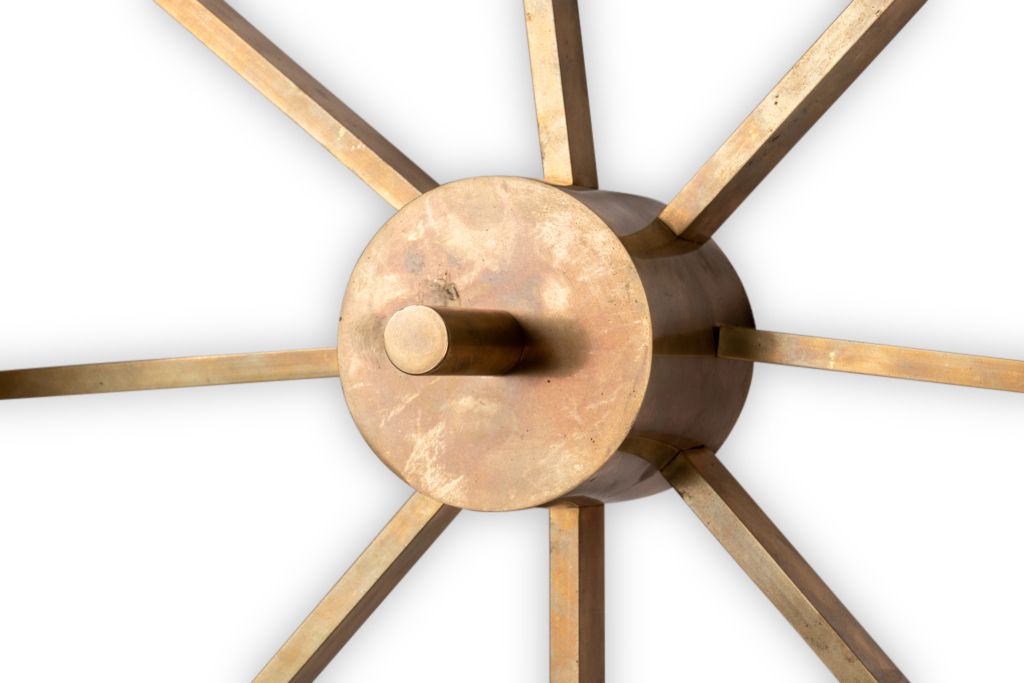 Angelo Lelli. Wall Lamp, Or Suspension, In Brass And Opaline. Contemporary. photo furniture